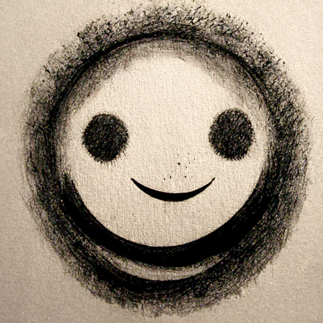 drawing of a smiley face